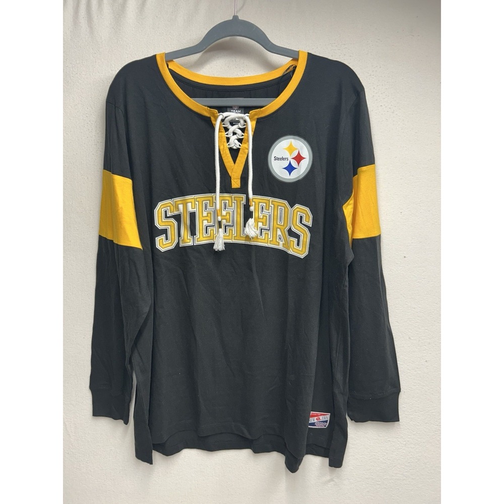WOMANS PITTSBURGH STEELERS JERSEY STARTER BRAND TIE TOP New Without Tags Size 1X